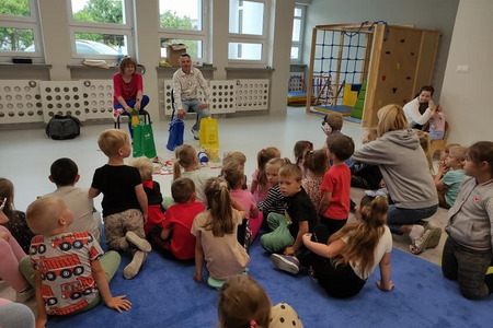 O segregacji odpadów z przedszkolakami z gminy Krzyż Wielkopolski