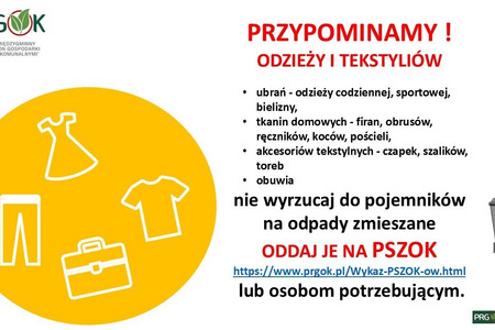 Segragacja odzieży i tekstyliów