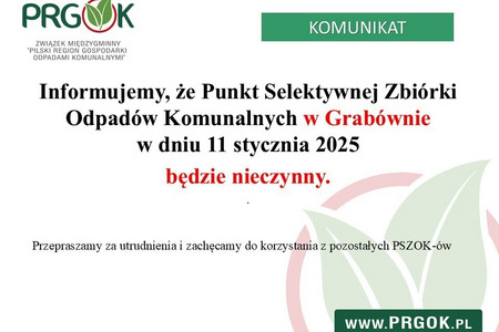 PSZOK Grabówno - informacja