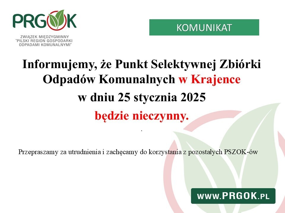 PSZOK Krajenka - informacja