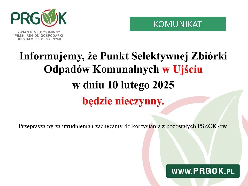 PSZOK Ujście - informacja