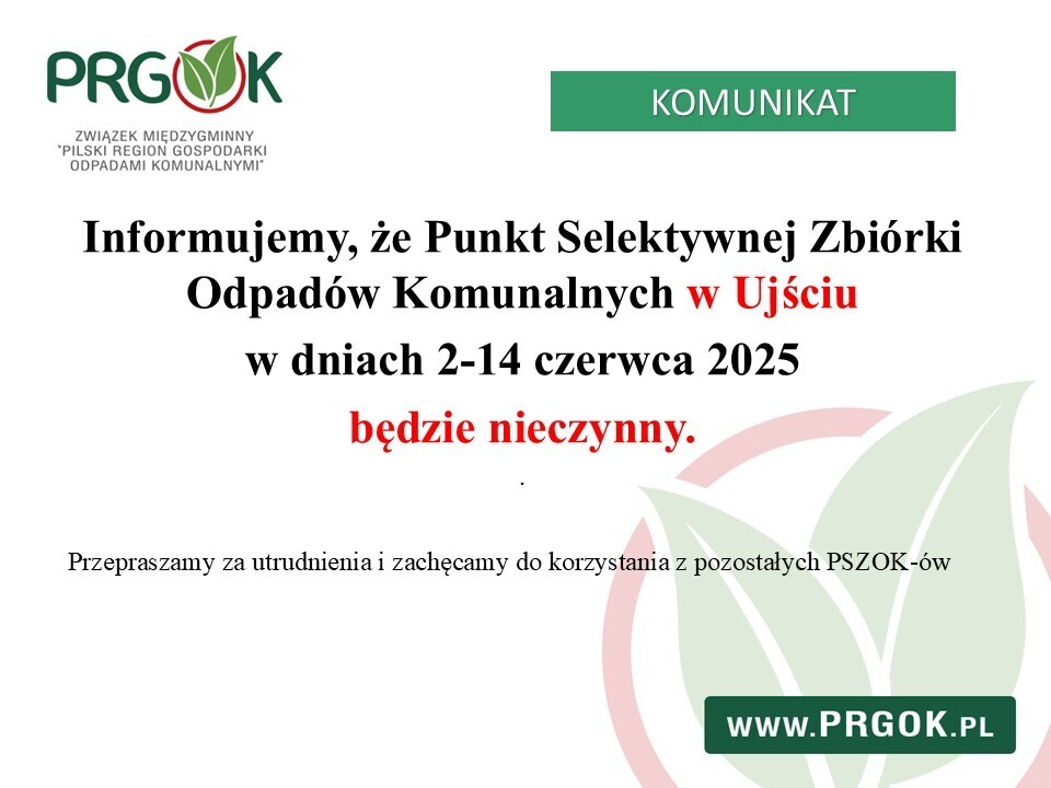 PSZOK Ujście - informacja