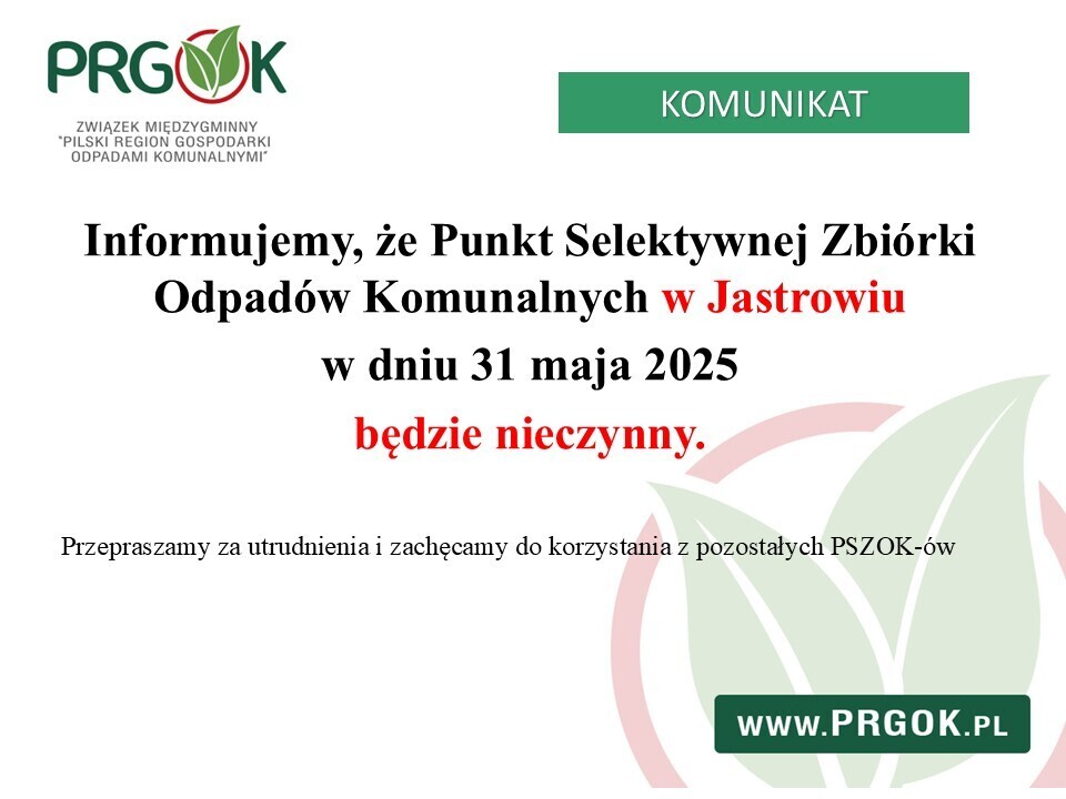 PSZOK Jastrowie - informacja