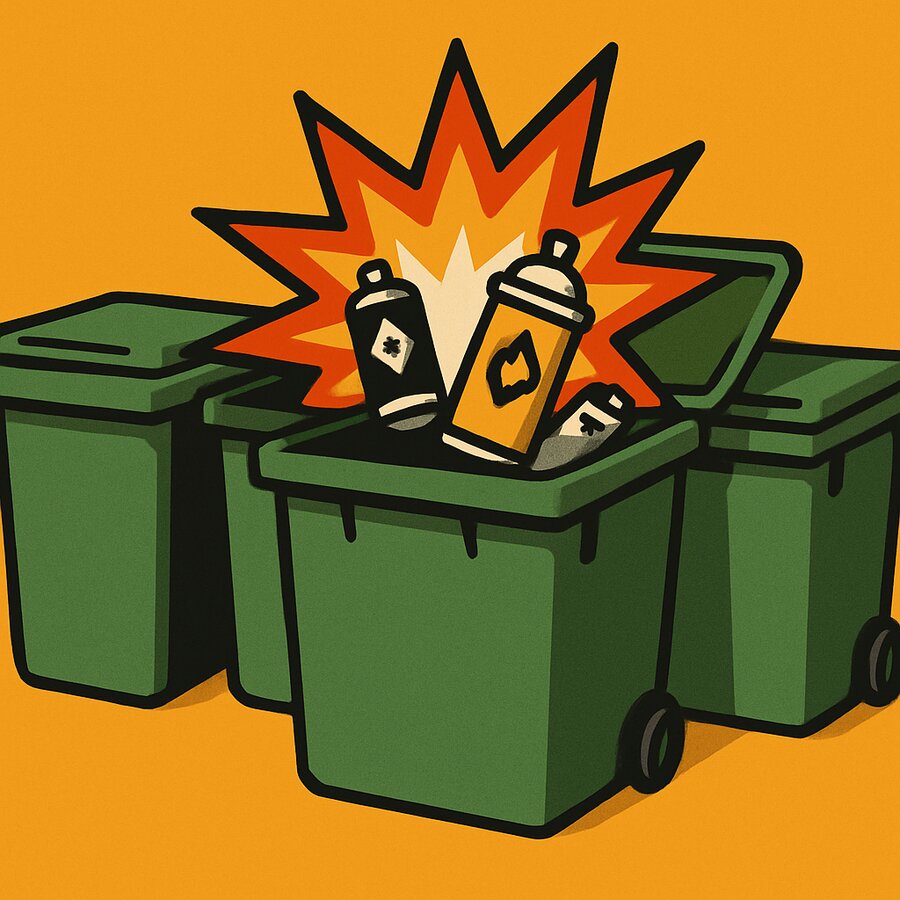 Co zrobić z odpadami niebezpiecznymi łatwopalnymi.