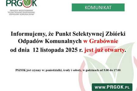 PSZOK Grabówno - informacja