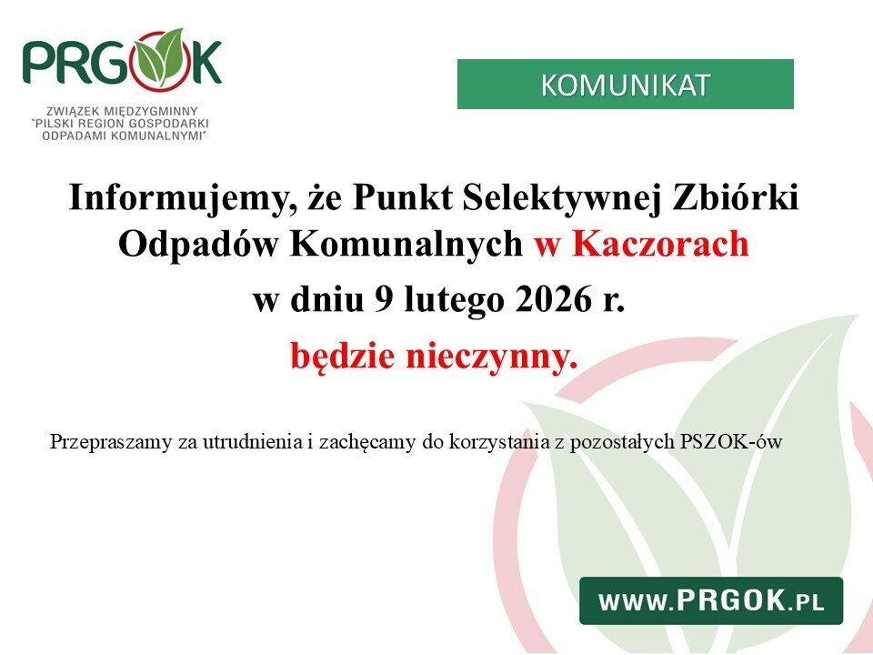 PSZOK Kaczory - informacja