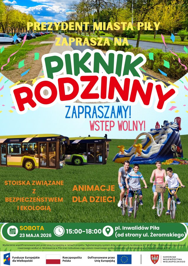 Już w sobotę, 23 maja, ponownie spotkamy się z Wami podczas Pikniku Rodzinnego.