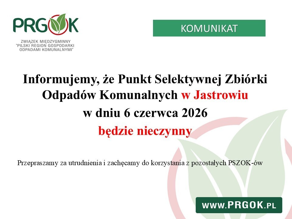 PSZOK Jastrowie - informacja